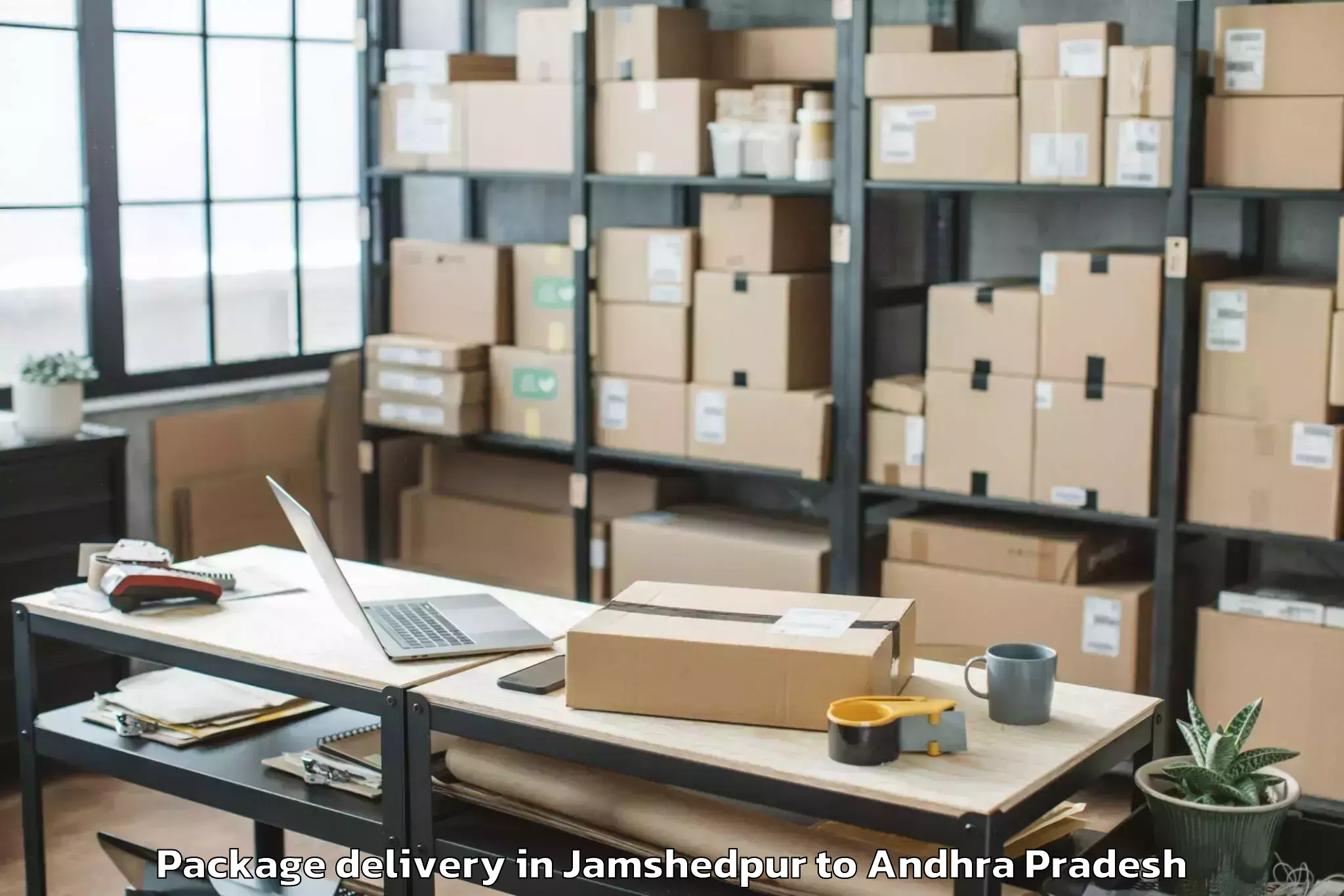 Quality Jamshedpur to Cherukupalle Arumbaka Package Delivery